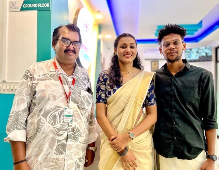 Career Campus Onam celebration photo for gallery capturing faculties enjoying Kerala’s vibrant cultural traditions