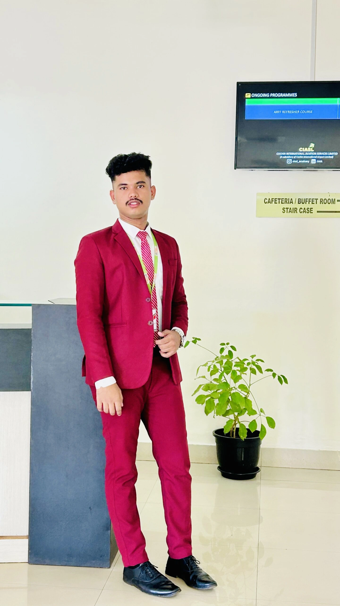 Student discussing campus benefits at the best aviation academy in Kerala