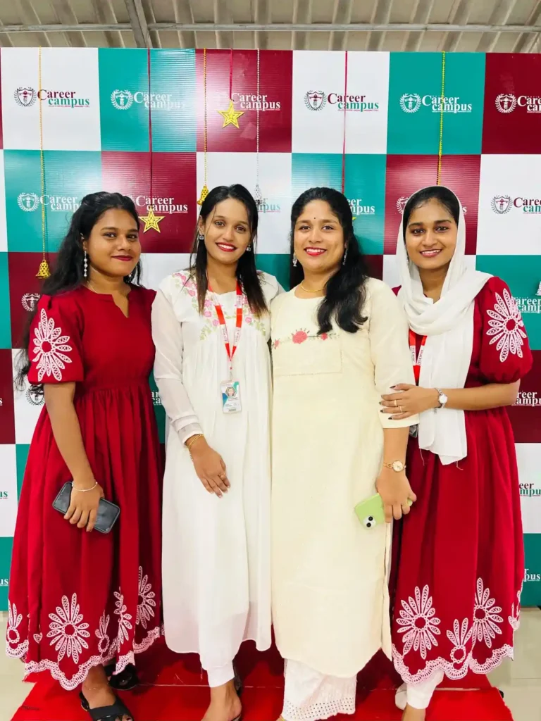 career-campus-faculties-with-students-during-christmas-clebration