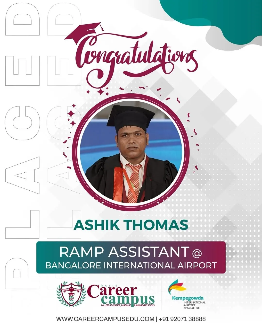 Career Campus Students Achieving Career Goals through Top Placements at the Best Aviation Academy in Kerala