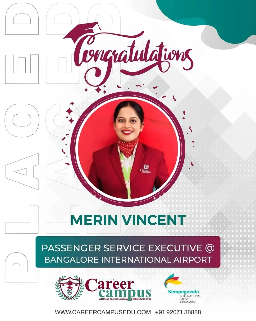 Successful Career Campus Placement Highlights from the Best aviation academy in Kerala