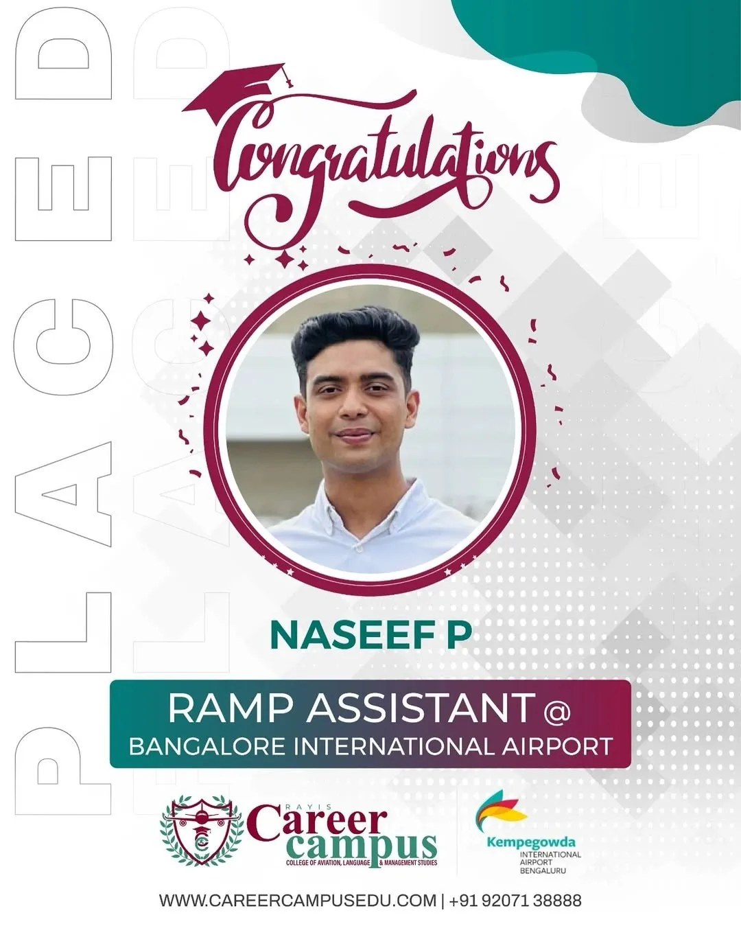 Future Aviation Professionals Growing through Career Campus Placement at the Best Aviation Academy in Kerala