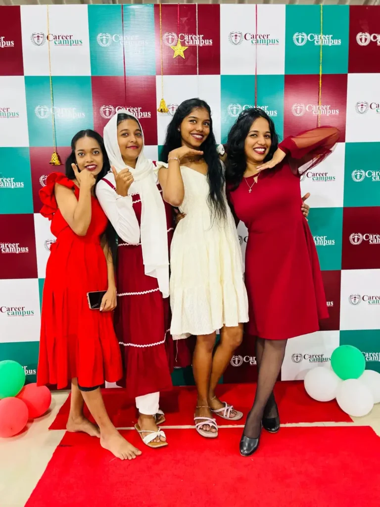 hospital-administration-batch-christmas-celebration-at-career-campus