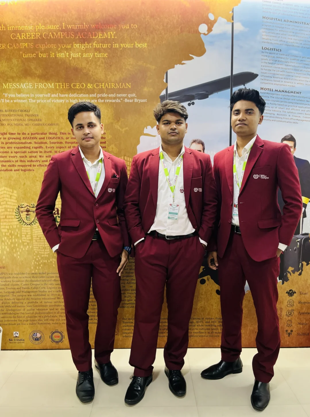 Students gaining knowledge from best aviation academy in kerala